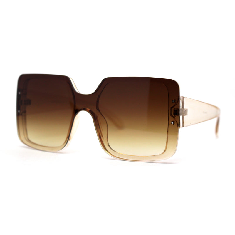 Womens Mod Rectangle Plastic Fashion Sunglasses