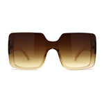 Womens Mod Rectangle Plastic Fashion Sunglasses