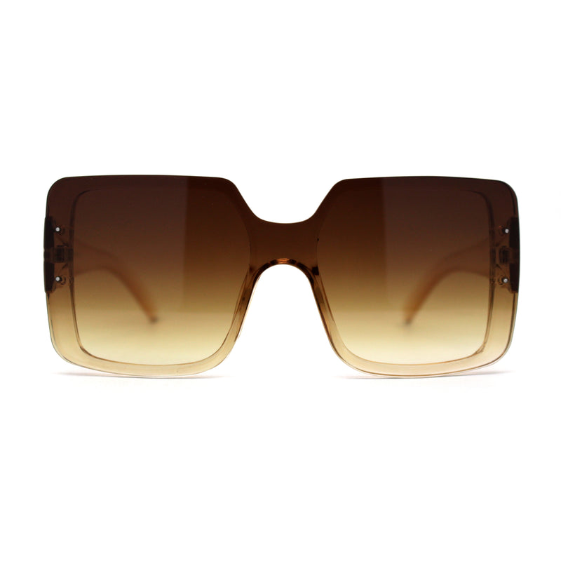 Womens Mod Rectangle Plastic Fashion Sunglasses