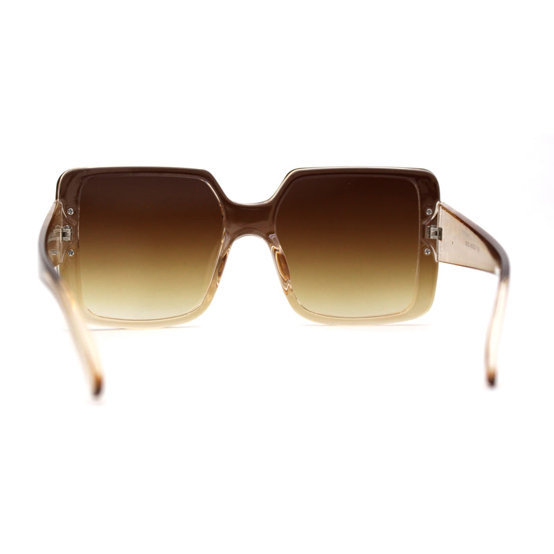 Womens Mod Rectangle Plastic Fashion Sunglasses