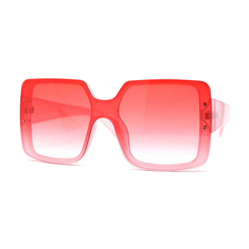 Womens Mod Rectangle Plastic Fashion Sunglasses