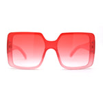 Womens Mod Rectangle Plastic Fashion Sunglasses