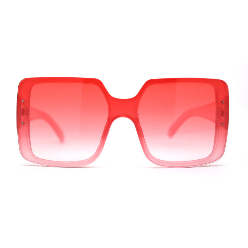Womens Mod Rectangle Plastic Fashion Sunglasses