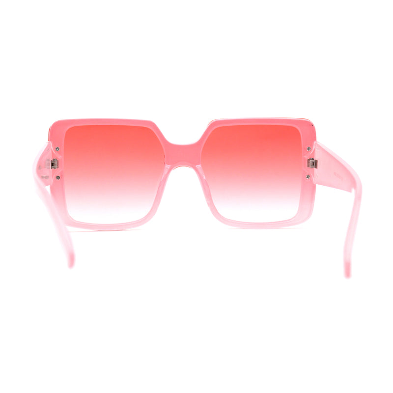 Womens Mod Rectangle Plastic Fashion Sunglasses