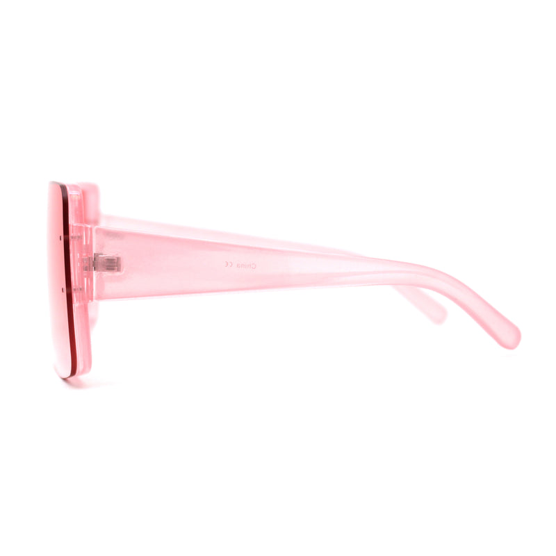 Womens Mod Rectangle Plastic Fashion Sunglasses