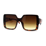 Womens Mod Rectangle Plastic Fashion Sunglasses