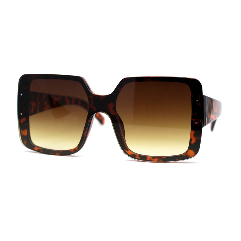 Womens Mod Rectangle Plastic Fashion Sunglasses
