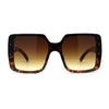 Womens Mod Rectangle Plastic Fashion Sunglasses