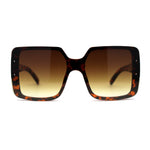 Womens Mod Rectangle Plastic Fashion Sunglasses