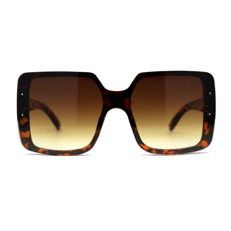 Womens Mod Rectangle Plastic Fashion Sunglasses