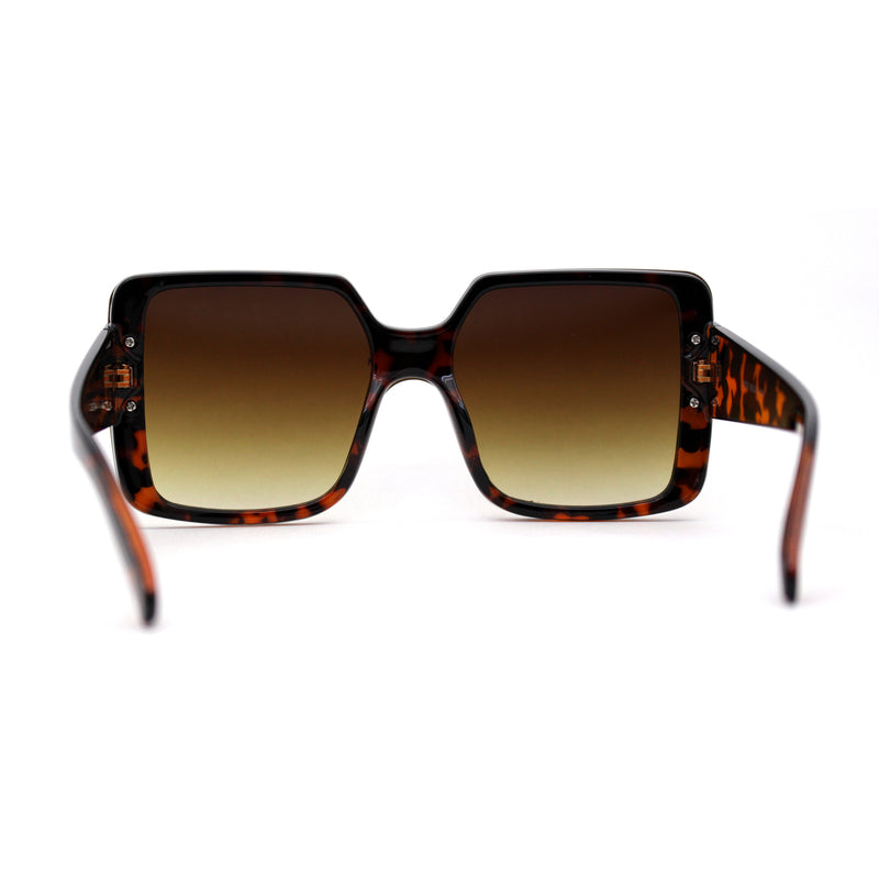 Womens Mod Rectangle Plastic Fashion Sunglasses