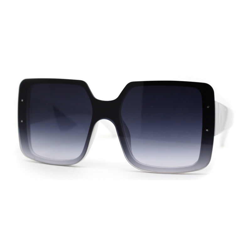 Womens Mod Rectangle Plastic Fashion Sunglasses