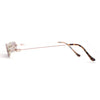 Full Opaque Rhinestone Lens Jewelry Eyeglasses NOT SEE THROUGH