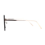 Womens Oversize Rimless Solid Shield Butterfly Diva Sunglasses