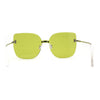 Womens Oversize Rimless Solid Shield Butterfly Diva Sunglasses