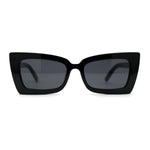 Womens Mod Square Sharp Cat Eye Plastic Sunglasses