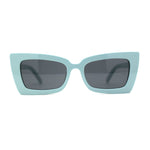 Womens Mod Square Sharp Cat Eye Plastic Sunglasses