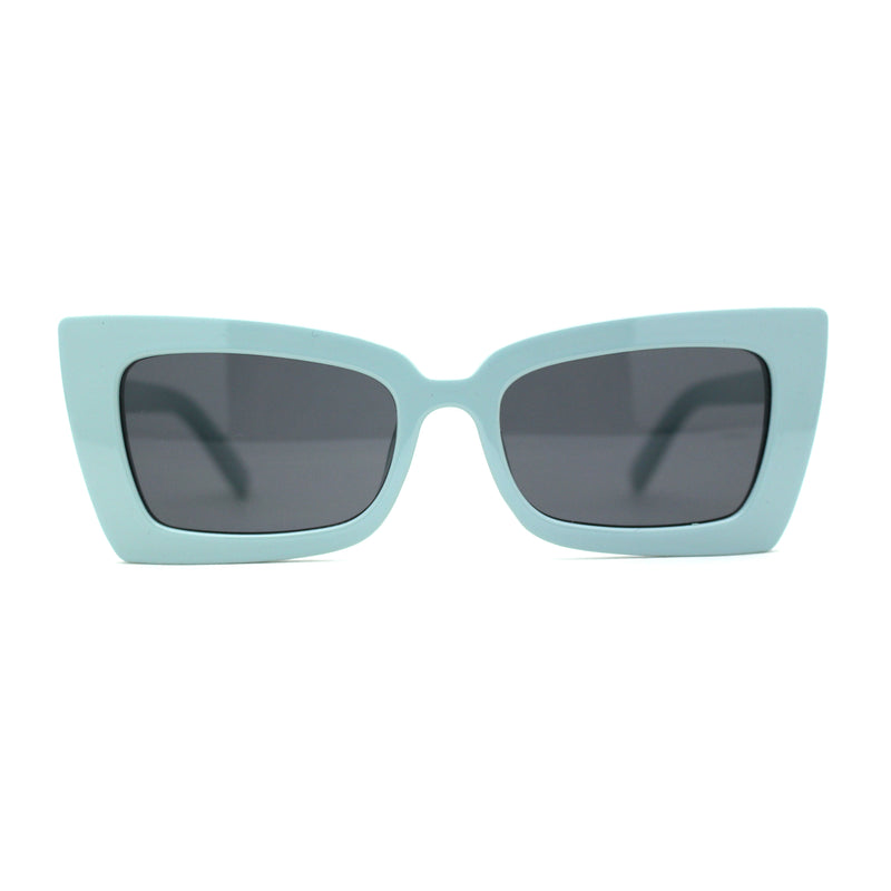 Womens Mod Square Sharp Cat Eye Plastic Sunglasses