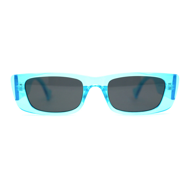 Neon Pop Color Mod Square Rectangle Retro Sunglasses
