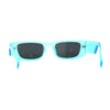 Neon Pop Color Mod Square Rectangle Retro Sunglasses