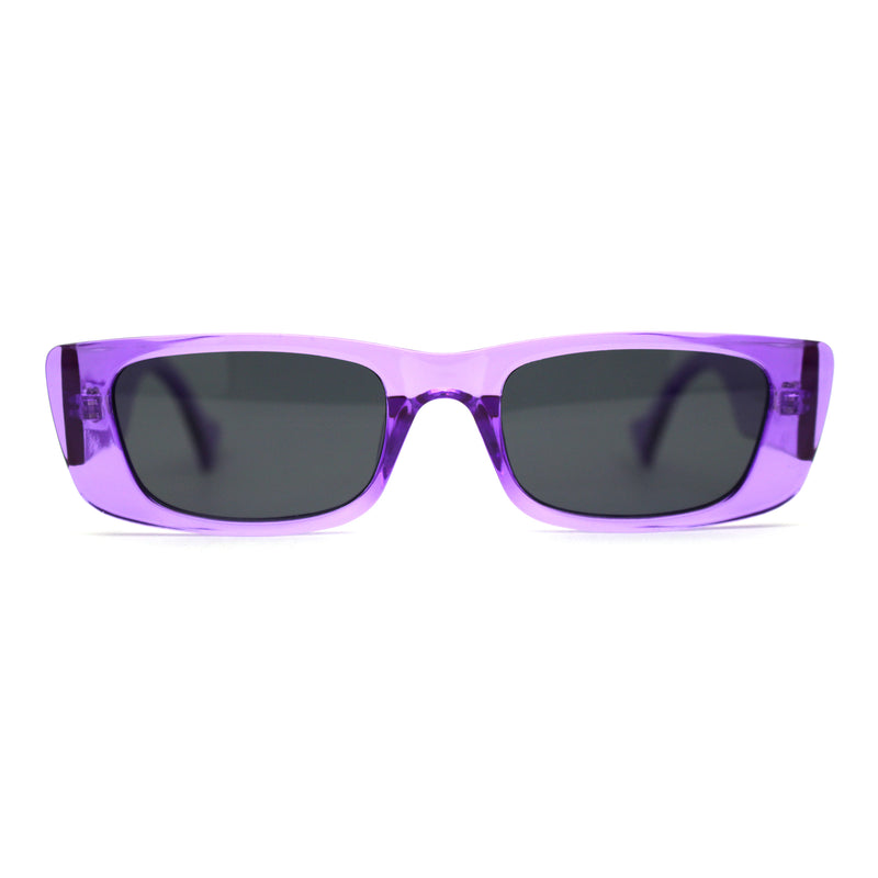 Neon Pop Color Mod Square Rectangle Retro Sunglasses