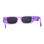 Neon Pop Color Mod Square Rectangle Retro Sunglasses