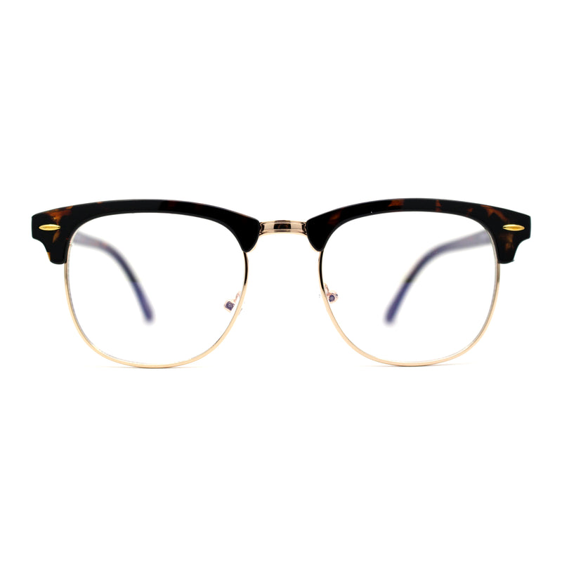 Iconic Brownline Half Rim Blue Light Blocking Computer Glasses