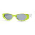 Concave Thick Plastic Frame Clout Style Oval Sunglasses