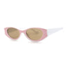 Concave Thick Plastic Frame Clout Style Oval Sunglasses