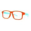 Kids Crushproof Flexible Rubber Rectangle Blue Light Filter Computer Glasses