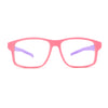 Kids Crushproof Flexible Rubber Rectangle Blue Light Filter Computer Glasses