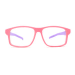 Kids Crushproof Flexible Rubber Rectangle Blue Light Filter Computer Glasses