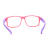 Kids Crushproof Flexible Rubber Rectangle Blue Light Filter Computer Glasses