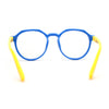 Kid Girls Flexible Rubber Geometric Keyhole Blue Light Filter Computer Glasses