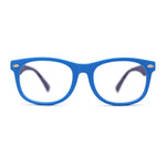 Boys Crushproof Flexible Rubber Horn Rim Blue Light Filter Computer Glasses