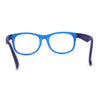 Boys Crushproof Flexible Rubber Horn Rim Blue Light Filter Computer Glasses