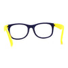 Boys Crushproof Flexible Rubber Horn Rim Blue Light Filter Computer Glasses