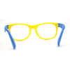 Boys Crushproof Flexible Rubber Horn Rim Blue Light Filter Computer Glasses