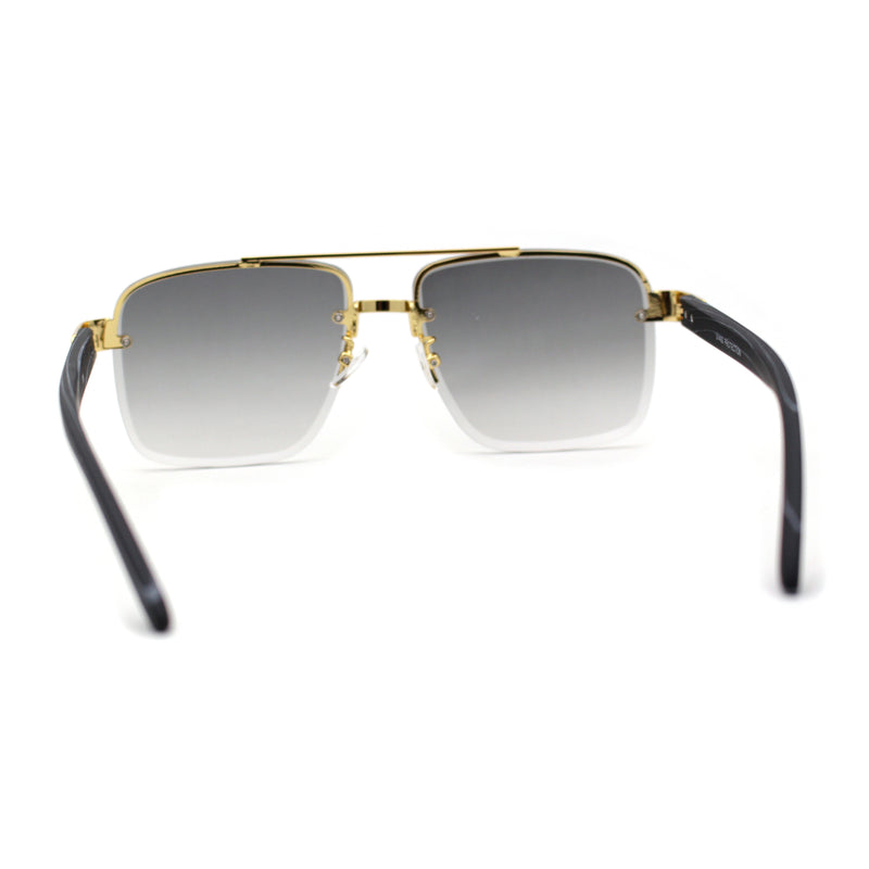 Asher Aviator Sunglasses in Yellow Gold (Men's) by LINDA FARROW – LINDA  FARROW (U.S.)