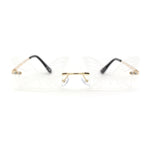 Die Cut Butterfly Lens Rimless Funky Hippie Sunglasses