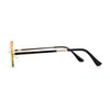 Die Cut Butterfly Lens Rimless Funky Hippie Sunglasses