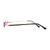 Mico Cut Out Narrow Blade Cat Eye Rimless Color Sunglasses