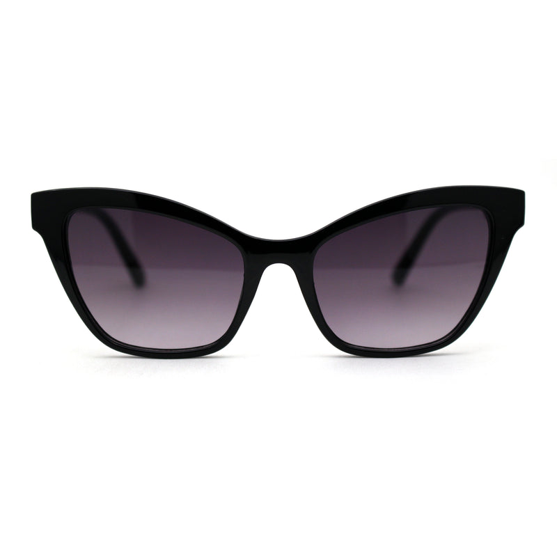 Women Classy Oversize Horned Cat Eye Chic Diva Sunglasses