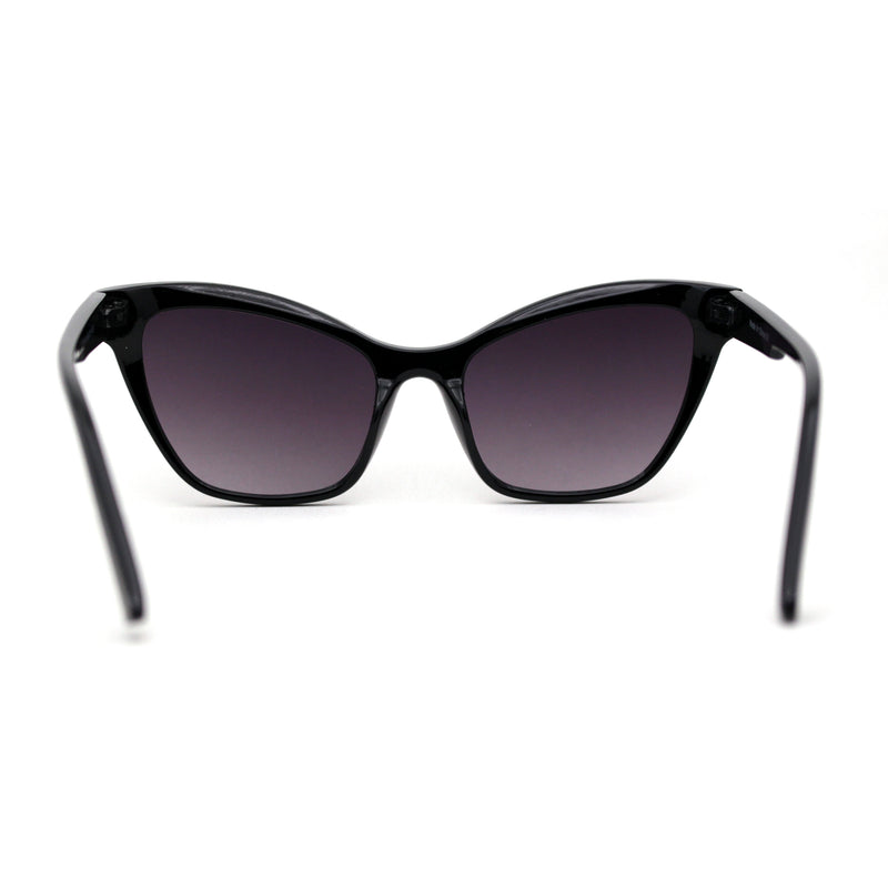 Women Classy Oversize Horned Cat Eye Chic Diva Sunglasses