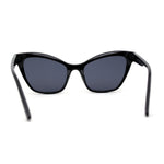 Women Classy Oversize Horned Cat Eye Chic Diva Sunglasses