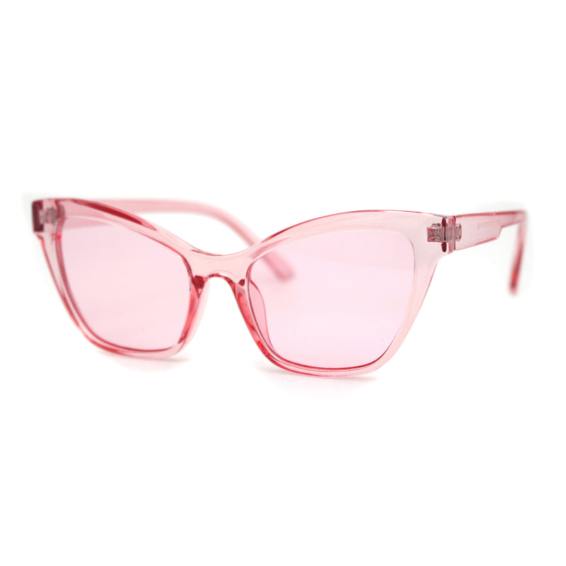 Women Classy Oversize Horned Cat Eye Chic Diva Sunglasses