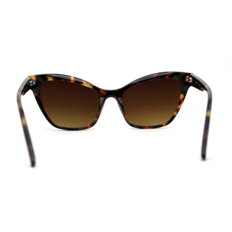 Women Classy Oversize Horned Cat Eye Chic Diva Sunglasses