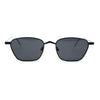 Retro Mod Indi Dapper Metal Rim Rectangle Sunglasses