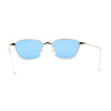 Retro Mod Indi Dapper Metal Rim Rectangle Sunglasses