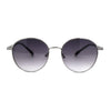 Retro Pop Color Indi Dapper Metal Rim Round Sunglasses